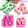 DIY Valentine's Day Love-Shaped Cake Fondant Molds Durable Non Stick Pastry Mould For Sugars Pudding