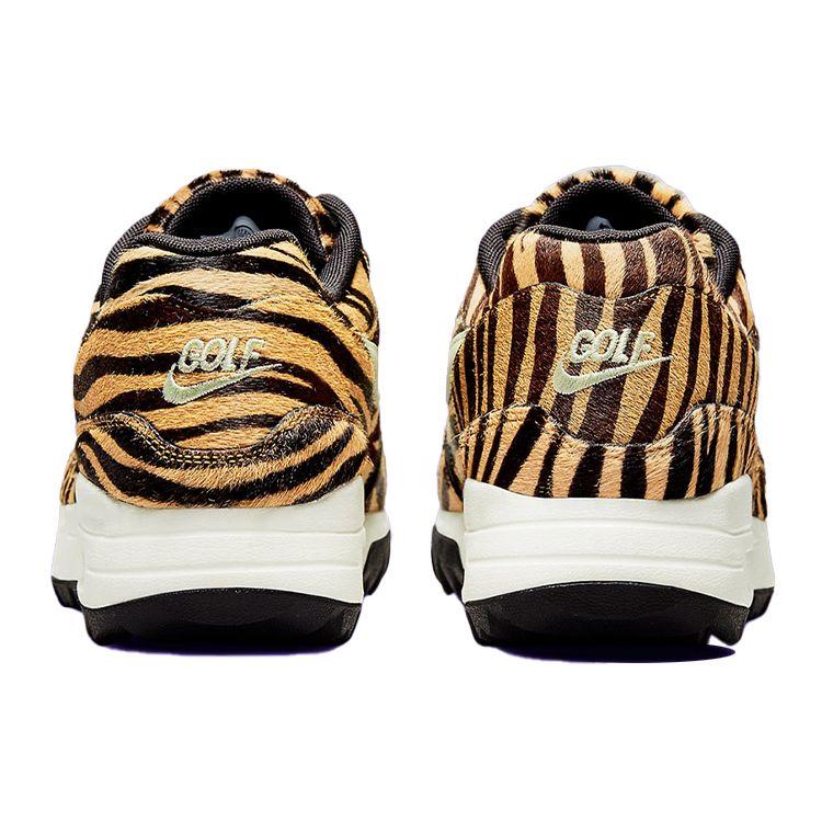 Nike Кроссовки Air Max 1 Golf Tiger Stripes Унисекс Коричнево-Оранжево-Черные DH1301-800