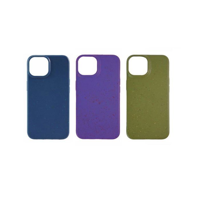 Coque biodégradable - iPhone 15 Plus - Vert militaire - Écologique - Semi-rigide