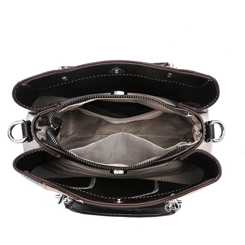 Модная женская сумка из искусственной кожи, сумка через плечо с большой вместимостью, повседневная сумка через плечо, классическая сумка-тоут в стиле ретро