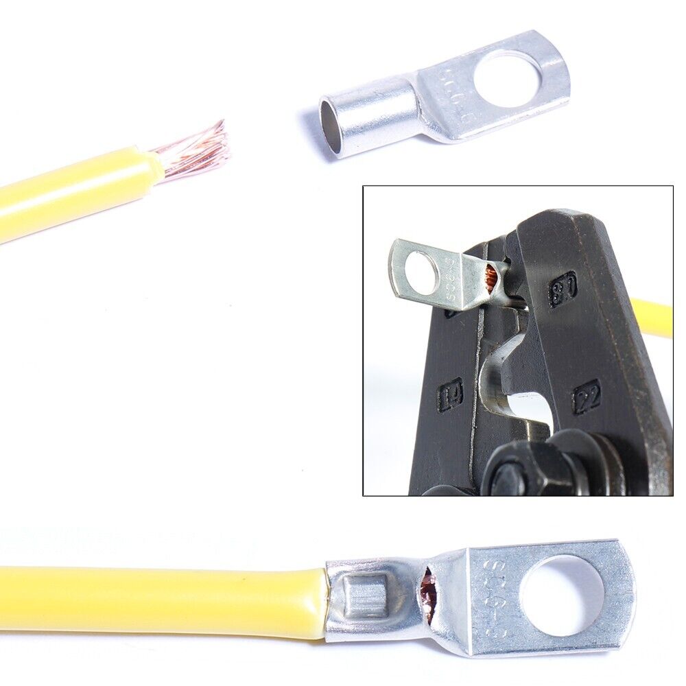 240 шт. кабельные наконечники аккумуляторные медные кольцевые обжимные клеммы электрические соединители проводов