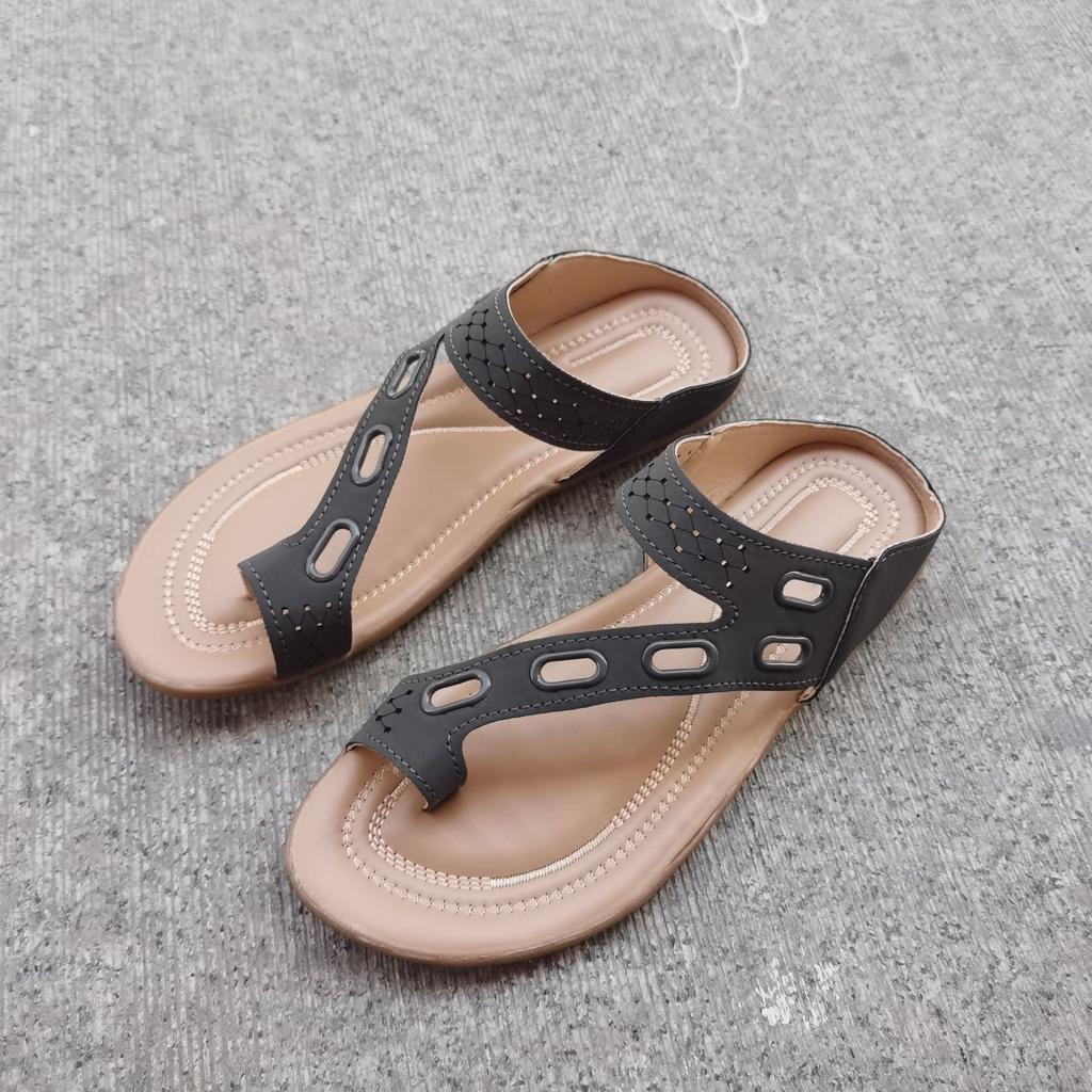 2024 Новые женские сандалии с пробковой стелькой + Удобная обувь для женщин Шлепанцы Сандалии на плоской подошве для женщин Большие тапочки