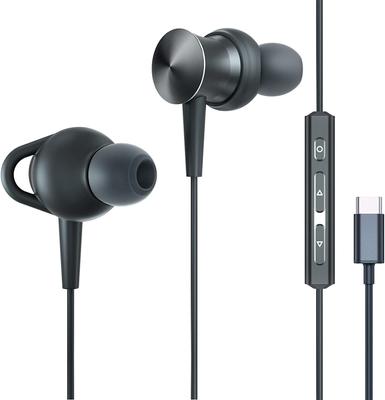 Наушники Ecoker Type C Наушники Type C Наушники Type C с микрофоном Наушники для звонков Проводные наушники канального типа Совместимость с iPhone 15 SONY Google Pixel