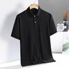 Polo Shirt Men's Short Sleeved T-shirt Summer Ice Silk Thin Style Lapel Half Sleeved Business and Leisure Clothing