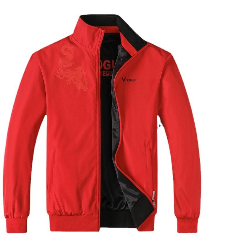 Весенне-осеннее мужское двустороннее пальто, рабочий костюм, повседневная спортивная свободная куртка