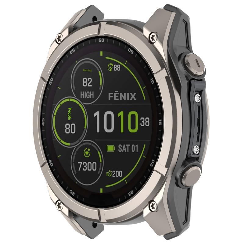 Часы Fenix 8 Tactix 8 Защитная полоса по краю от столкновений Силиконовый защитный ремешок Легкий Гибкий для Фитнеса Ежедневных Занятий Спортом