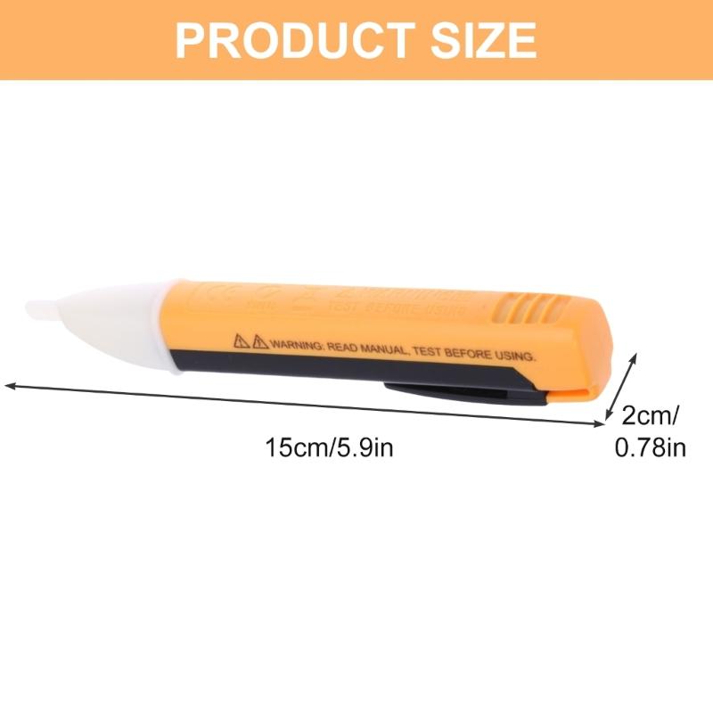 Ручка-детектор напряжения с визуальным светодиодным оповещением и звуковым предупреждением Инструмент для проверки напряжения переменного тока Безопасный и удобный для дома