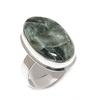 Natural Seraphinite Gemstone 925 Sterling Silver Jewelry Ring Size 8.5 o4B61