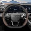 For Chery Tiggo 9 C-DM 2025 2026 Car Steering Wheel Cover Ultra Thin Leather Anti Slip Decorative Frame Protective Accessories