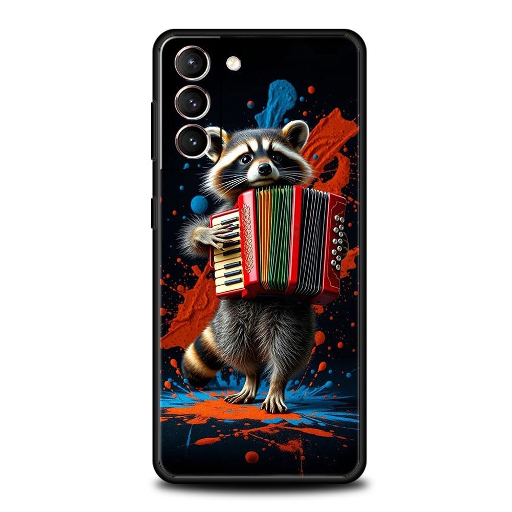Чехол для телефона с енотом для Samsung Galaxy S26 S25 S24 S23 S22 S20 S21 FE Ultra S25 Edge Plus 5G Мягкий ТПУ Чехол Fundas Capa Coque Сумка