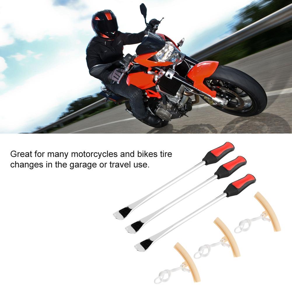 14.5inch Motorcycle Tire Wheel Changing Spoons Lever Iron Rim Protector Tool Kit