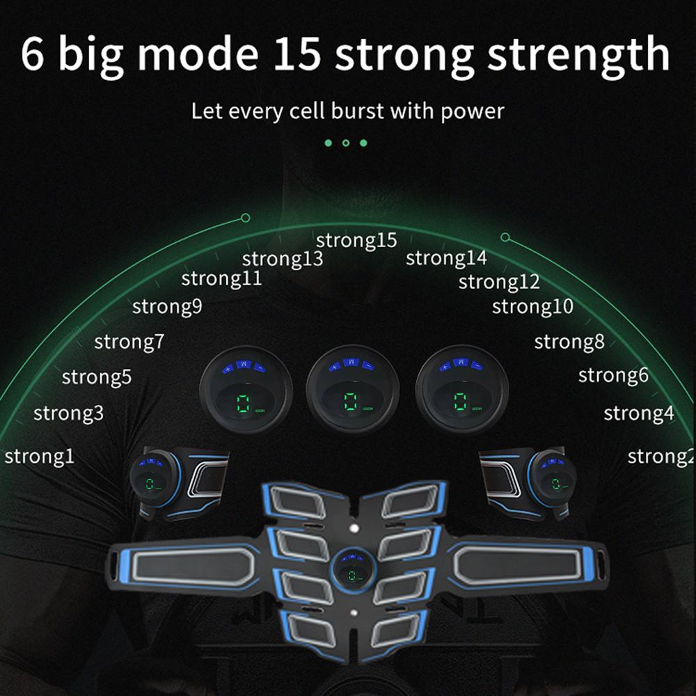 Abdominal Muscle Shaper Househeld Exercise Equipment Body Slimming Fat Burning Exerciser Shape Building Fitness Electric Muscles Training Machine