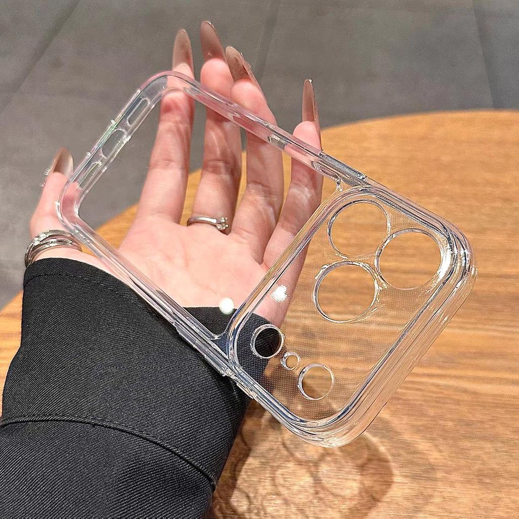 Silicone Clear Phone Case For iPhone 18 Pro Max Case iPhone 17 16 15 13 11 12 14 Pro Max 7 8 Plus SE XR Air 16e Shockproof Cover