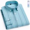 Autumn New Long-sleeved Shirt Men's Fashion Korean Striped Social Shirts Classic Slim Business Office Casual Banquet Dress