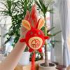 Rabbit Plush Pendant Zodiac Rabbit Plush Toys Natal Year Auspicious Doll Year Of The Rabbit Mascot