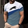Classic Men's T-shirt Graphic Print Outdoor Casual Round Neck Short Sleeve Top Street Fashion T Shirt Male Oversized Clothing