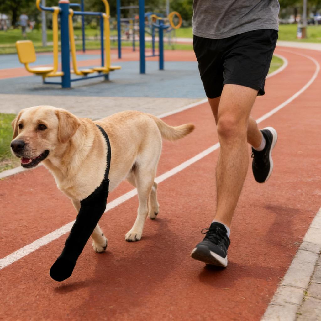 Передняя Левая Нога Сильная Поддержка Колено Собачья Наколенник Для Задней Ноги