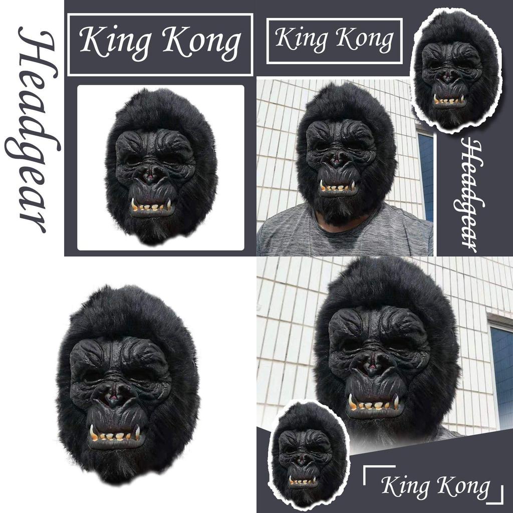 Жуткий Дом с Привидениями Декоративный Реквизит с Реалистичной Гориллой Платье Капюшон Маска для Празднования Хэллоуина