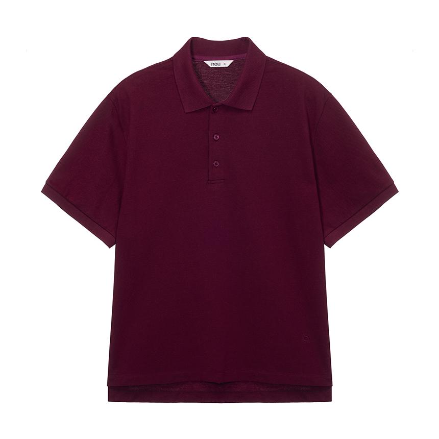 nau Palette Pique Shirt Burgundy