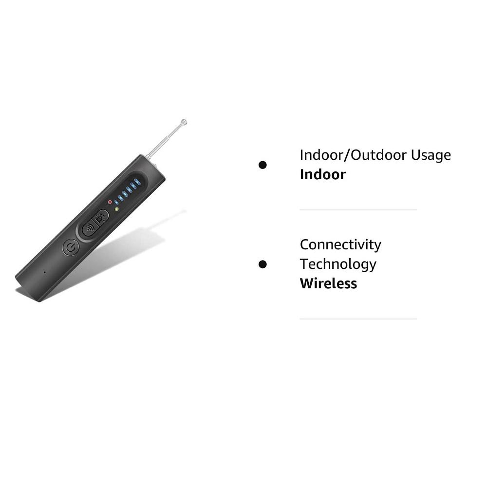 Детектор скрытых камер Предотвращение мониторинга Детектор беспроводного сигнала 12,7 дюйма-26 футов