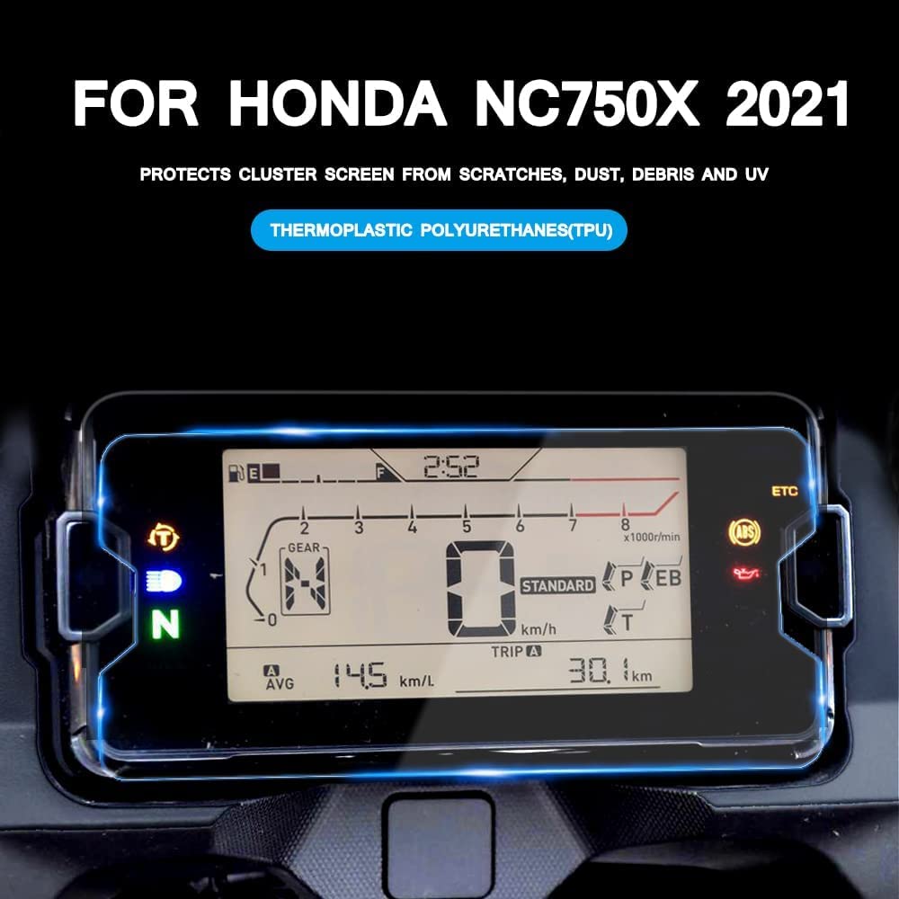 Aveko Для Honda NC750 NC750S NC750X 2021 Приборная панель Инструмент Кластер спидометра Защитная пленка от царапин Защитная пленка для экрана (Набор из 2)