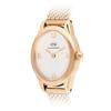 Daniel Wellington Watch Quartz Movement White Dial Women's Watch Fashionable Eye-catching Elegant Oval Rose Gold Watch DW00100940