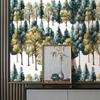Forest Peel and Stick Wallpaper Woodland Trees Contact Paper Waterproof Self-Adhesive Wall Paper for Bedroom Cabinets Decor