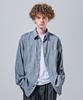 Свободная льняная рубашка Ader Fits (серый)
