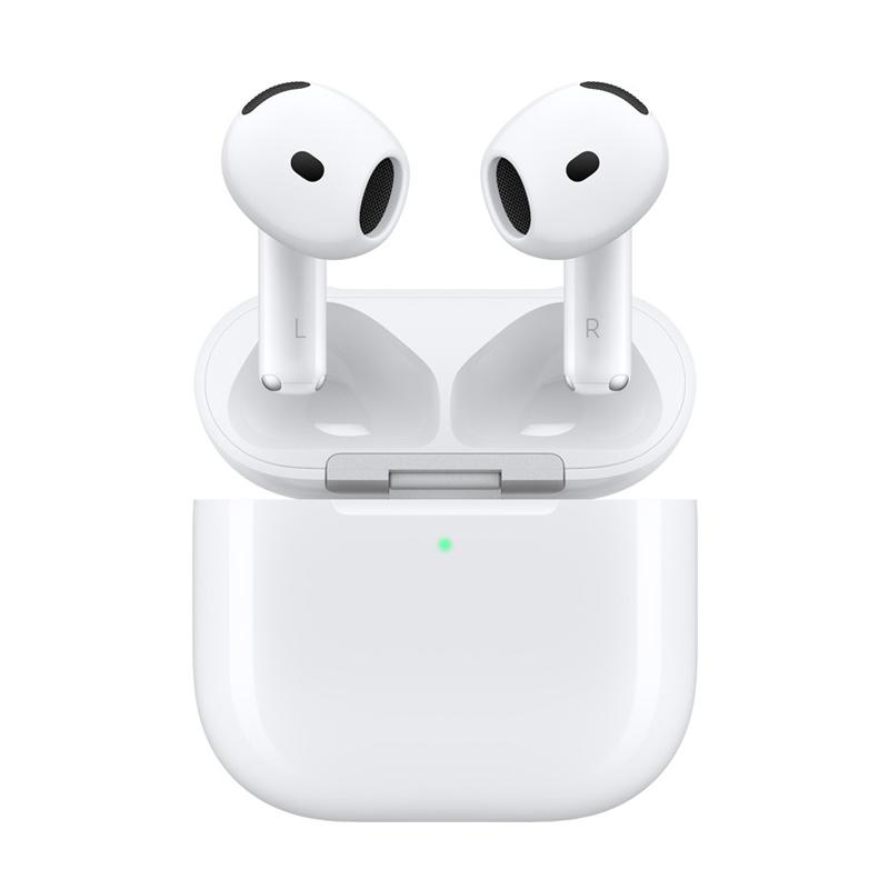 Apple Беспроводные наушники AirPods 4 с микрофоном — Bluetooth, USB Type-C, белые