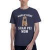 Shar Pei Mom 100 Cotton Casual Breathable Confortable Men Top Funny Mens TShirt Tshirts Men