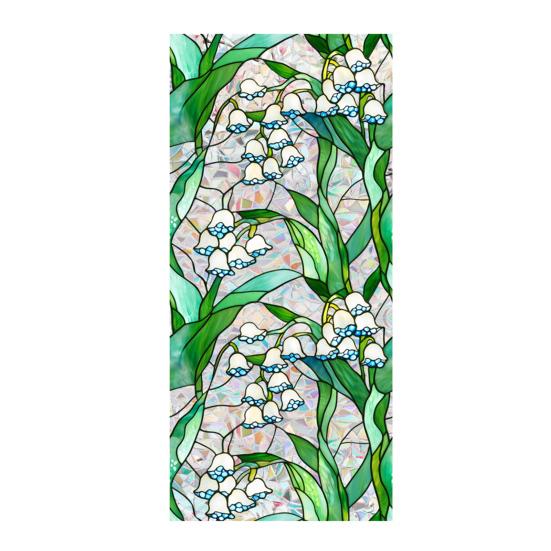 Пленка для окон с цветочным узором, устойчивая к ультрафиолетовому излучению, съемная радужные наклейки, антистатичные наклейки для гостиной, спальни, декора