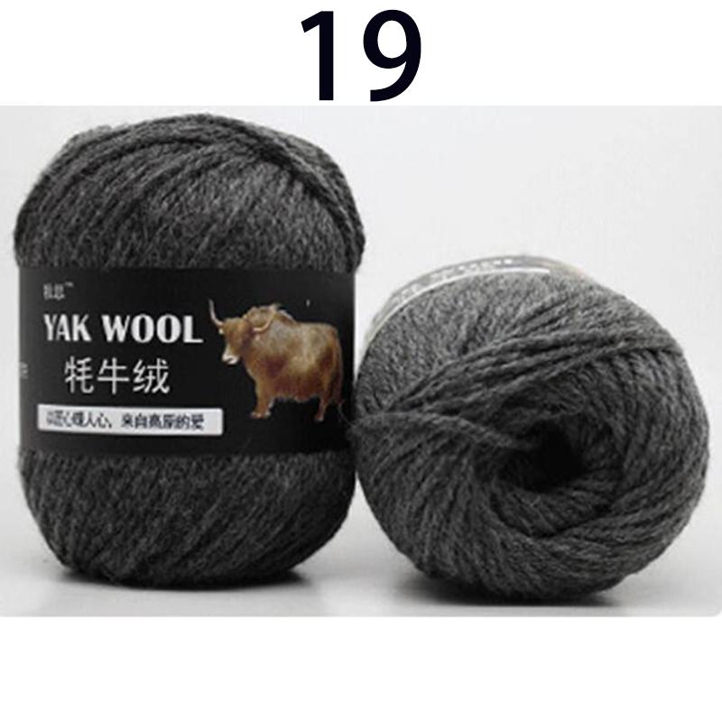 Yak Fluff Yarn Needle Knitted Scarf Jacket Material Hand Woven Medium Thick Yarn Wool Yarn Multi-Color Soft DIY Gift