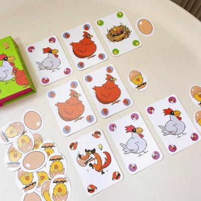 Мультяшная карточная игра Курица Пиу Пиу Party Game Забавная интеллектуальная игрушка Семейное развлечение
