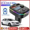 Автомобильный FM-передатчик Type C MP3-плеер Адаптер FM-передатчик Совместимый с Bluetooth 5.3 Поддержка TF-карты USB-накопителя Автомобильное зарядное устройство Двойной USB