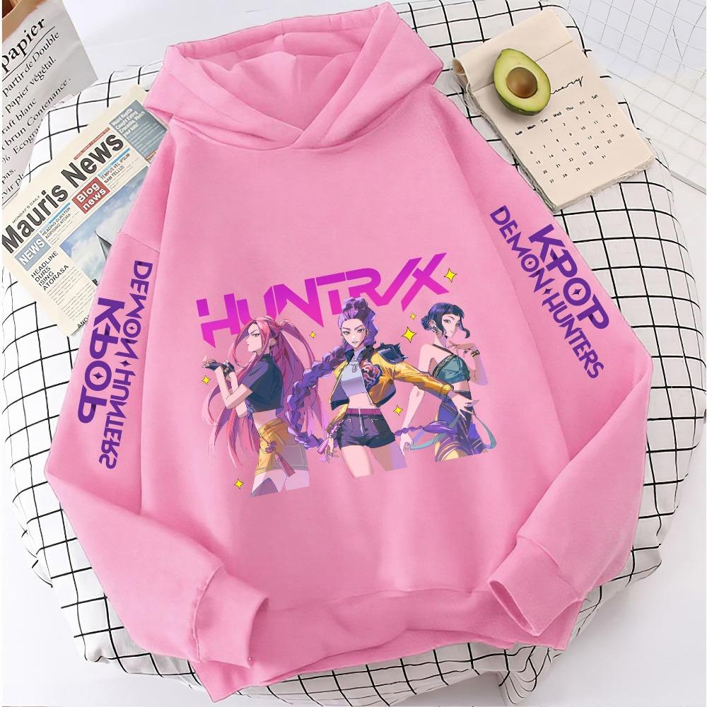 Модные повседневные толстовки с капюшоном K-Pop Охотники на демонов Пуловер Детские наряды Гифка KPop Охотники на демонов Худи Одежда для маленьких девочек и мальчиков