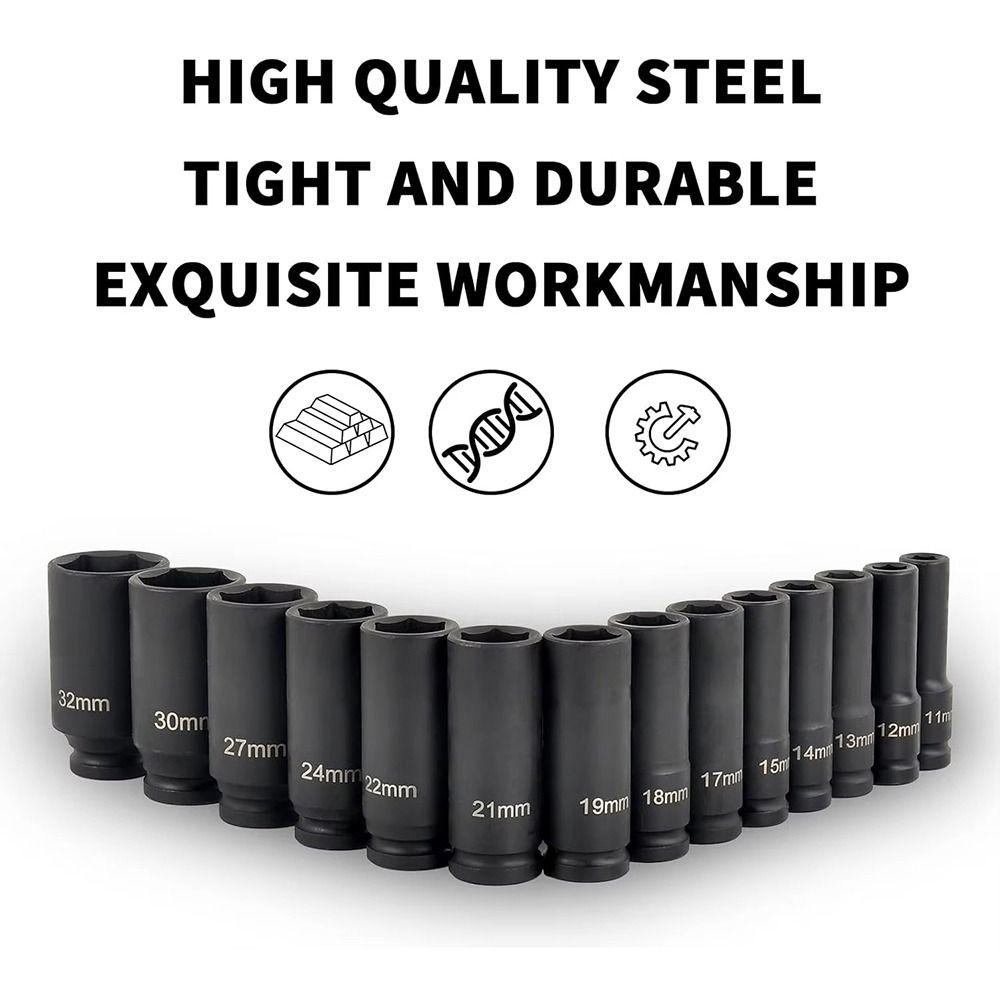 1 шт. 9-32 мм Ударная головка Электрический шестигранный стандартный адаптер с головкой Инструмент для снятия шин