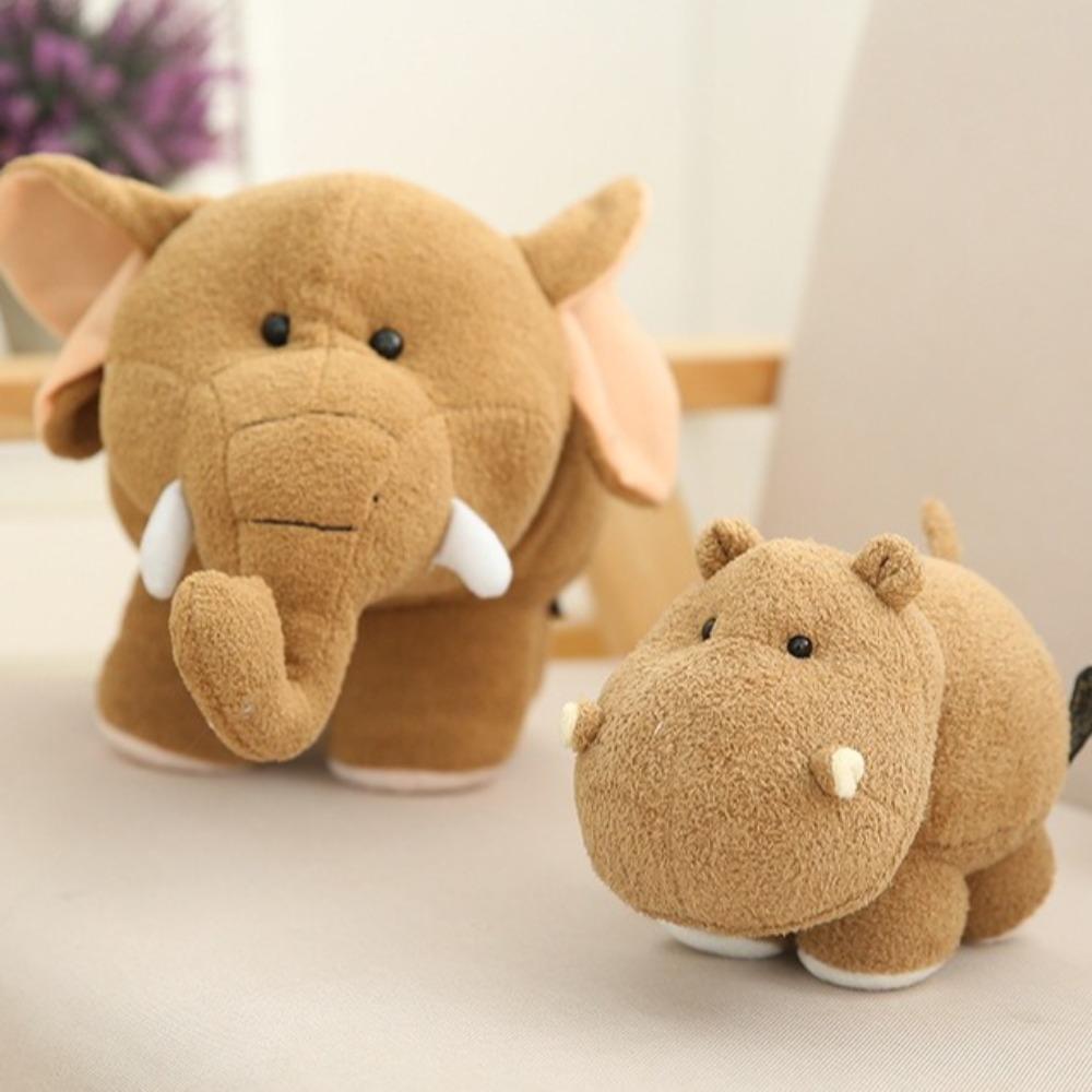 Baby Hippo Plush Doll Cartoon Elephant Cushion Pillow Kawaii Stuffed Animals Toy Christmas Gift