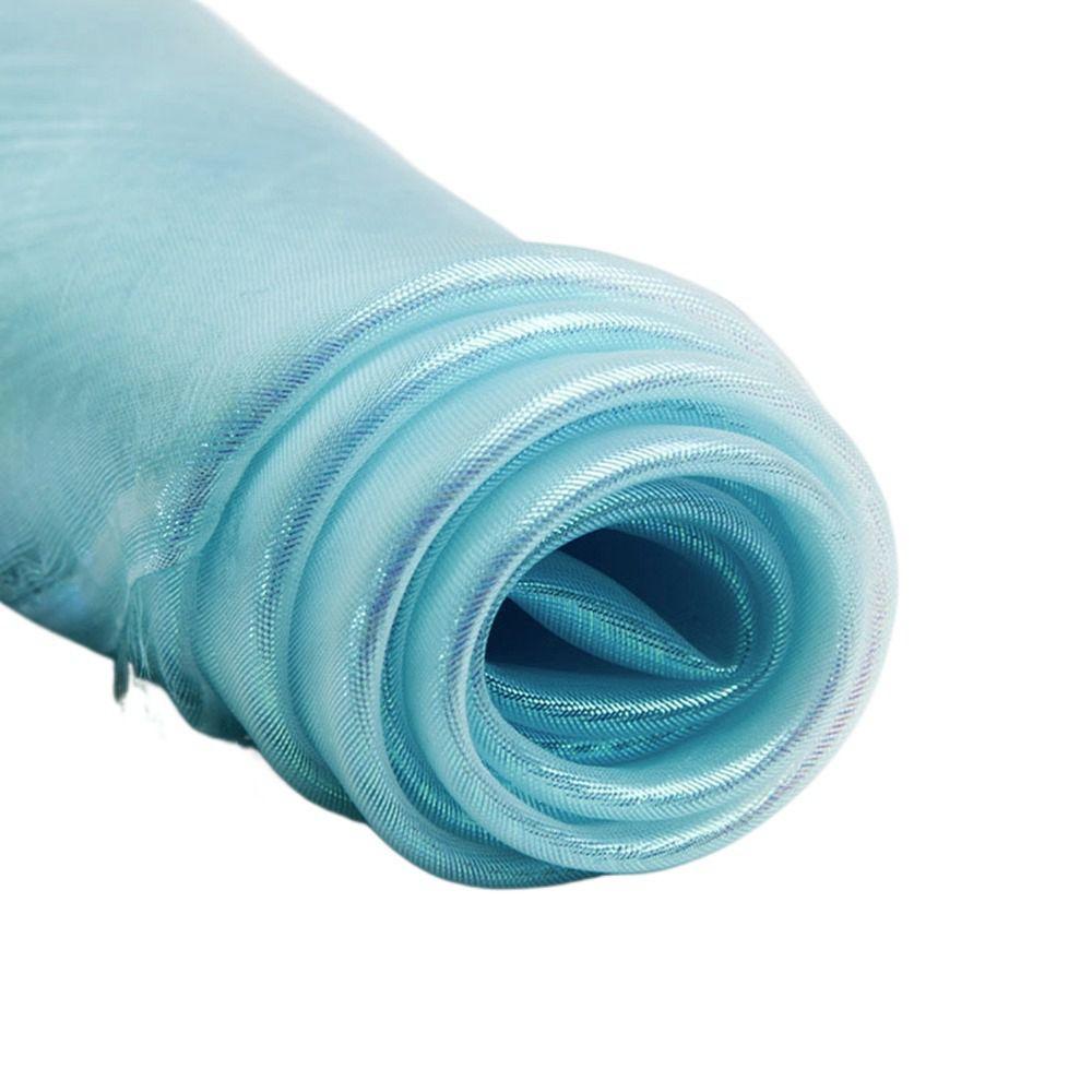 Красочная голографическая блестящая ручная работа DIY для сцены, свадебного декора, марлевая ткань, вуаль, тюль, рулон