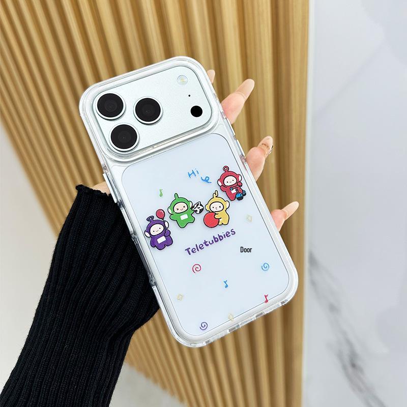 Креативный прозрачный чехол с мультяшным котом для iPhone 16 Pro Max и Apple 17 Pro
