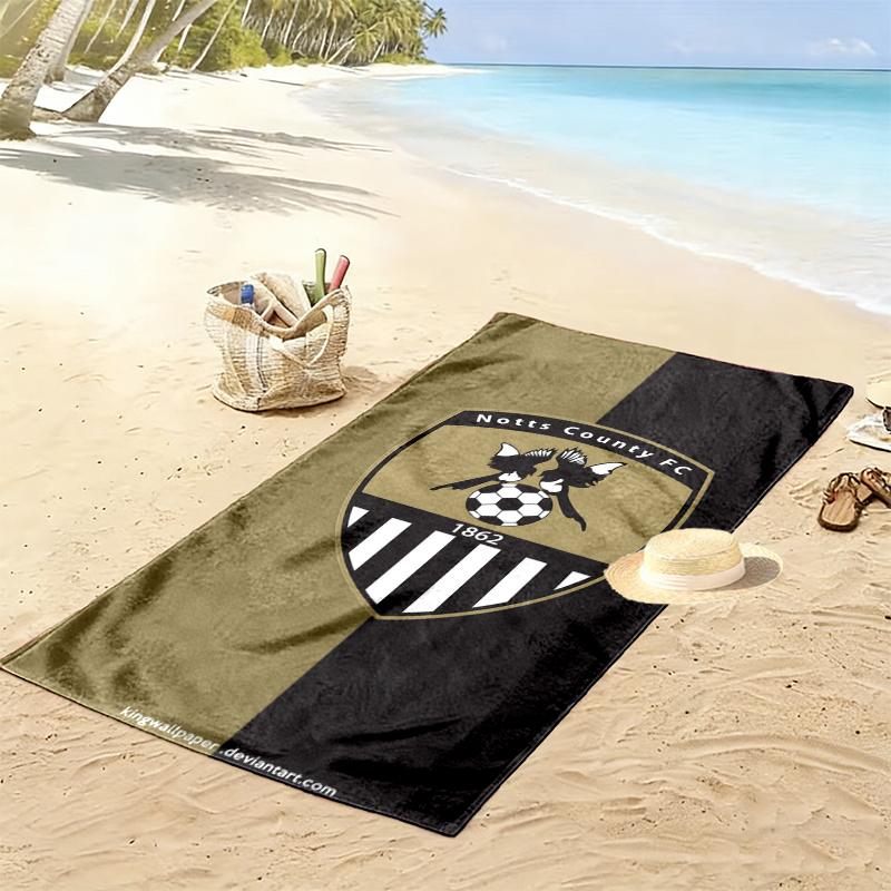 Notts County Towel, Large Soft Quick Dry Towel for Beach Camping Swimming
