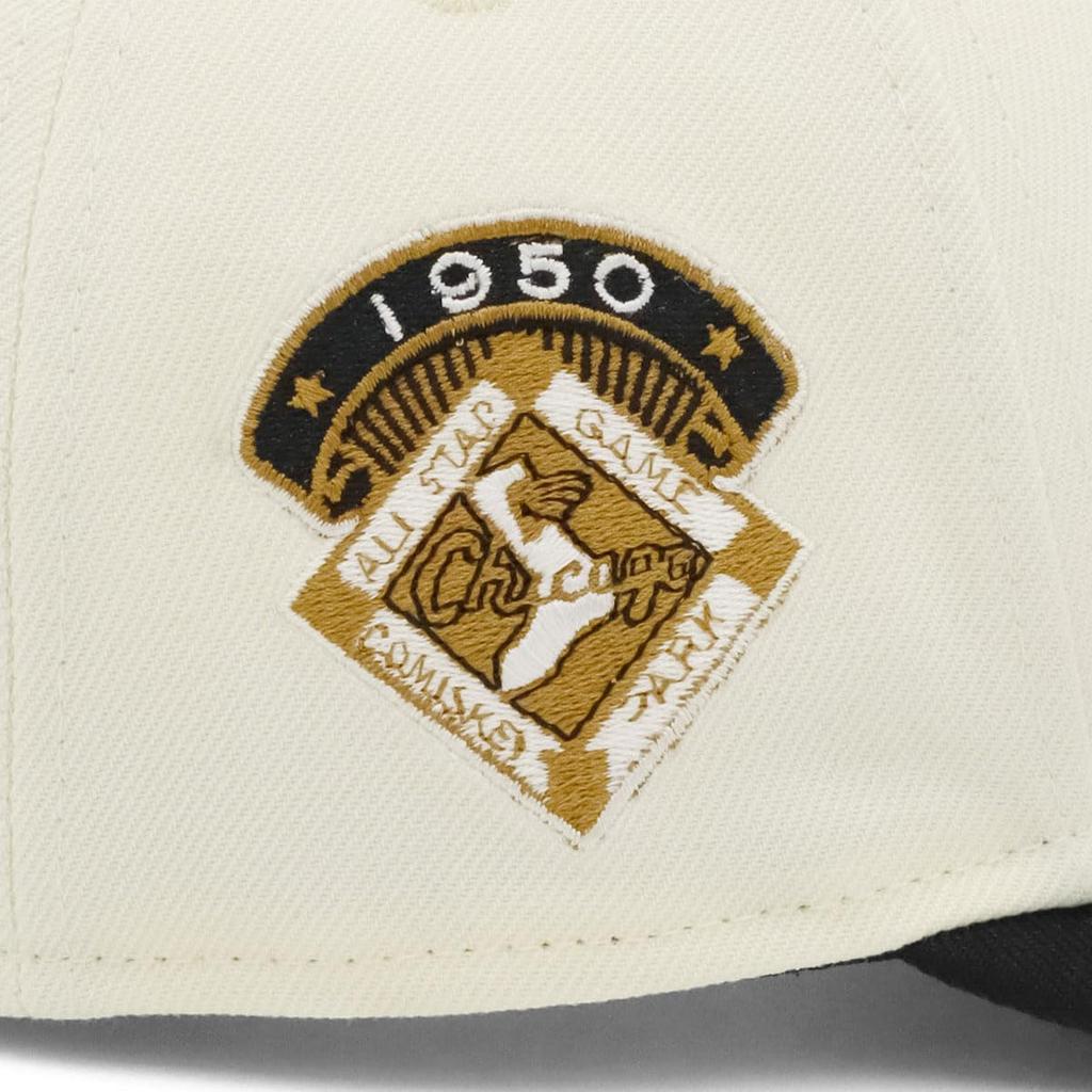 New Era LP 59FIFTY Cap MLB Chicago White Sox CWS White with Side ONSPOTZ and Also SOX 59FIFTY 5950 BB cap with UV (70845778 NER35C7528) Chrome/Autumn