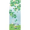 Hamamonyo Illustrated Tenugui Summer Autumn Leaves and Goldfish Bowl (Towel) -