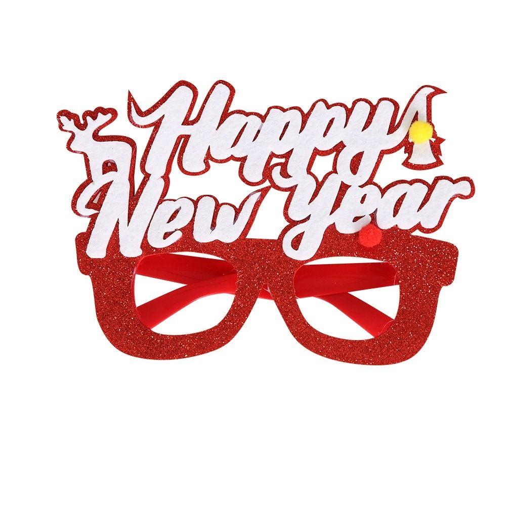 Party Decorations Christmas Frame Glasses Christmas Decorative Glasses Santa Claus Eyeglasses