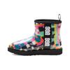 Classic Clear Mini Boot Black Multi-Color Checkerboard Women Sneakers 1135530-BLKM