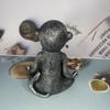 Unique Monkey Figurine Resin Animal Miniatures Sculpture Monkey Statue  Living Room