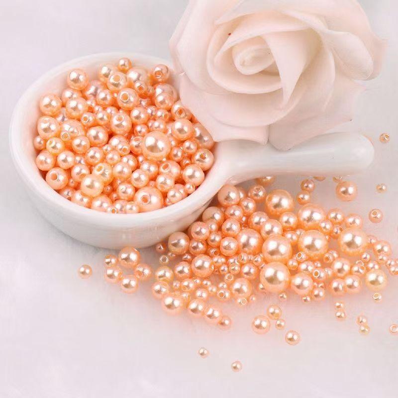 Высококачественная перфорированная разноцветная имитация жемчуга ABC, своими руками, платье из бисера, серьги, браслет, ожерелье с россыпью бусин
