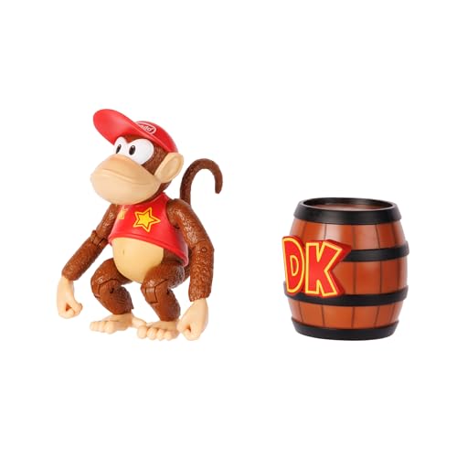Коллекция фигурок Sanei Boeki Super Mario плюс Diddy Kong с бочкой DK FCP-010
