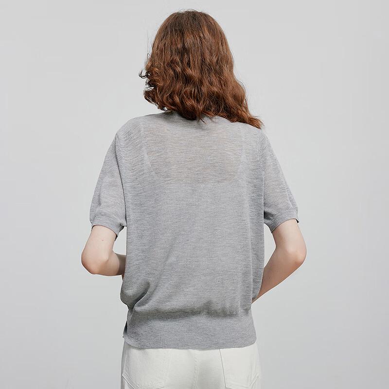 Женский трикотажный топ с V-образным вырезом и жаккардовым узором с кошкой от Chuyu