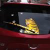 With Moving Tail Cat Car Decal Waterproof Cartoon Reflective Decal Funny Auto Wiper Sticker  Car