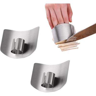 Защитные приспособления для пальцев при резке, кухонные инструменты, защитные приспособления для пальцев из нержавеющей стали, предотвращающие травмирование